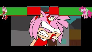 Amy vs pinkie pie with healthbars