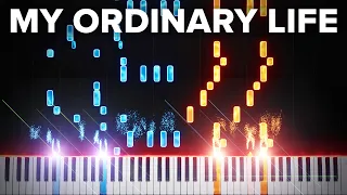 My Ordinary Life - The Living Tombstone | Piano Tutorial (Sheets + MIDI)