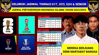 🔴Seluruh Jadwal Timnas Indonesia U17, U23, U24 & Timnas Senior | Hasil Undian Grup Piala Dunia U17