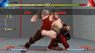 [SFV] Abigail VT2 EX DP punish kill sequence on 1000/1000 characters.