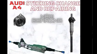 Audi A4 Audi A6 steering rack remove and repairing new bearing available