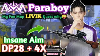 Nv XQF Paraboy TPP LIVIK Pubg • Paraboy DP28+4X Insane Like Aim Hack 😱🔥 • Paraboy World No.1 DP28