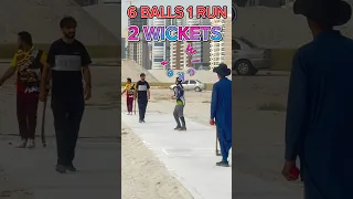 Dubai cricket 6 balls 1 run 2 wickets ￼#worldcup2024 #ipl2020 #trending #viral #video #india #dubai