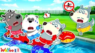 Wolfoo Montre Les Règles De Sécurité Dans La Piscine 😫 Dessin Animé Pour Bébé🎉 Collection D'épisodes