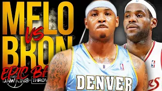 LeBron James vs Carmelo Anthony LEGENDARY Duel 2010.02.18 - Bron With 43-15-13, Melo With 40!