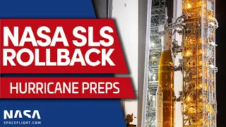 NASA Rolls Back SLS Rocket to Shelter From Hurricane Ian