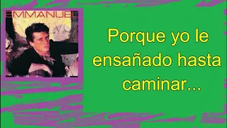 EMMANUEL PORQUE ELLA NO SABE VIVIR SIN MI KARAOKE  tono bajo OB