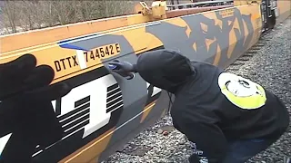 LABEL & SURGEN - Train Graffiti Video - RAW Audio - Stompdown Killaz