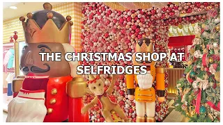 CHRISTMAS shop at SELFRIDGES London | Vlogmas | Baubles and Wreaths & Luxury Home Decor