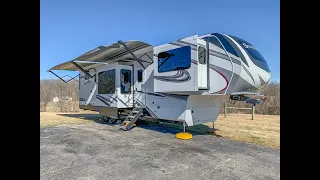 2022 Grand Design Solitude 380FL Bath & 1/2 Front Living Room 5th Wheel Walk-Around Video