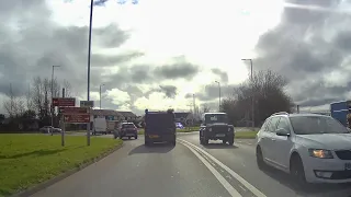 Driving on the A5025 from Pentraeth to Llanfair PG, Anglesey, N Wales - 01/03/24 // dashcam footage