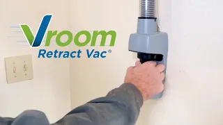 Garage Vacuum System With Retractable Hose - Vroom Retract Vac