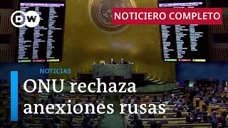 DW Noticias del 12 de octubre: la ONU condena a Rusia [Noticiero completo]