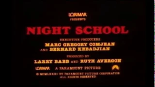 NIGHT SCHOOL- (1981) Trailer