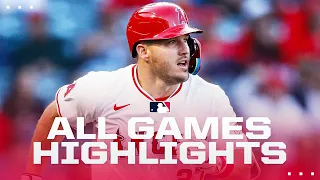 Highlights from ALL games on 4/23! (Mike Trout, Shohei Ohtani, Elly De La Cruz all go deep!)