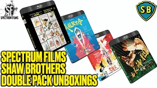 Spectrum Films - Shaw Brothers Bluray Double Pack Unboxings - 4 Classic Shaw's Movies.