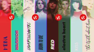 2012 album battle | Red 🆚️ Born to die 🆚️ Unapologetic 🆚️ Warrior 🆚️ Kiss 🆚️ MDNA 🆚️ electra heart..