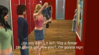 First part of High School Musical, [the movie]- Sims 2