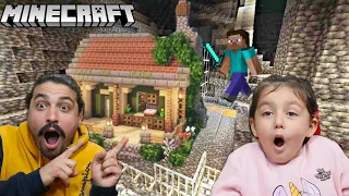 YER ALTINA MADENE GİZLİ CAM EV YAPTIK🤫 | MİNECRAFT 23.BÖLÜM