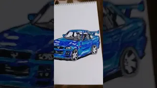 realistic Nissan GTR r34