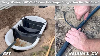 Grey Water System | Low Wattage | Irrigation for Orchard | Bathtub Filter | Off Grid Australia 197