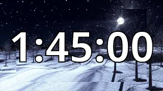 1 Hour 45 Minutes (105 Minutes) Timer with Music | Snowfall Timer