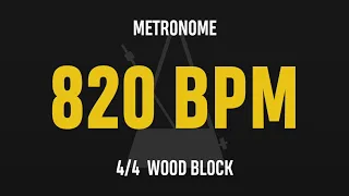820 BPM 4/4 - Best Metronome (Sound : Wood block)