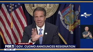 New York Gov. Andrew Cuomo announces resignation