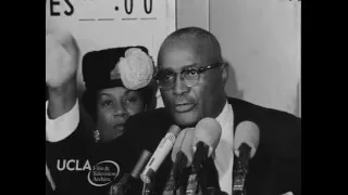 KTLA News: "Martin Luther King, Sr. press conference in Los Angeles" (1963)