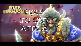 HOW TO USE ATTILA IN RISE OF KINGDOMS!!! 2020 #shorts