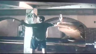 Shark vs whalewolf slap scene