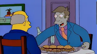 Steamed hams but Skinner is a robot and he's really bad at hiding it