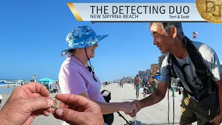 Mega Finds Labor Day Weekend Metal Detecting New Smyrna Beach Florida | The Detecting Duo