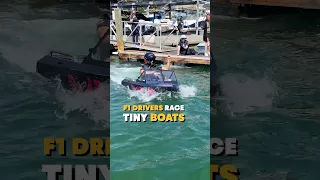 F1 Drivers On Mini Jet Boats 🚤