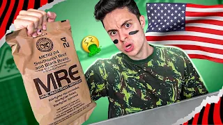 EXPERIMENTANDO A COMIDA DO EXÉRCITO DOS ESTADOS UNIDOS!