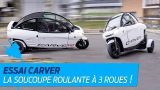 Essai Carver : la soucoupe roulante à trois roues !