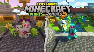 100 Hari Minecraft Plants Vs Zombie Part 2!! Akhirnya Perjalanan Ini Berlanjut