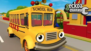 Back To School With Sammy The School Bus | Gecko's Garage | Bus Videos For Kids | Educational Videos