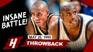 Young Shaquille O'Neal vs Reggie Miller INSANE Game 2 Duel Highlights (1995 ECF) - EPIC BATTLE!