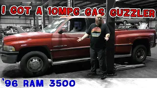 Why did the CAR WIZARD get a gas guzzling '96 RAM 3500 with 10mpg? And how is remotely a good idea?!