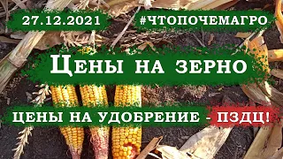 Цены на зерно и удобрения 27.12.2021 #ЧТОПОЧЕМАГРО