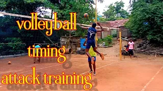 volleyball timing attack training