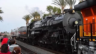 [HD60fps] - Santa Fe 3751 Departs Fullerton Railroad Days 2016!