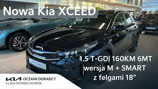 Nowa Kia XCEED [1.5 T-GDI 160KM 6MT] wersja M+SMART+Felgi 18 | kolor Black Pearl | Facelifting | 4K