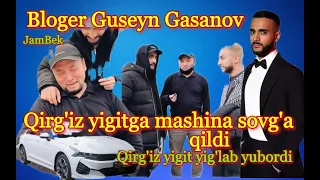 Bloger Guseyn Gasanov mashinasida tekinga olib ketgan Qirg'izistonlik yigitga mashina sovg'a qildi