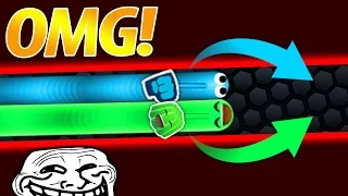 Slither.io // CLOSE CALL ! Funny Moments and Trolling Snakes // Invincible Snake Hack!