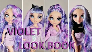 Rainbow High LOOK BOOK for my Violet Willow doll (+hair tutorial)