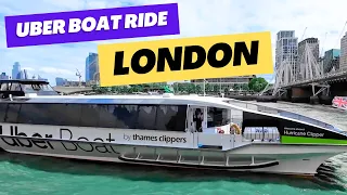 UBER LONDON Boat Ride Vlog #london #tourist #vlog
