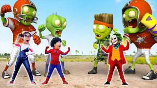 Scary Teacher 3D & Baby Miss T Spider-Man VS Team Bad Guy Zombie & Joker | (Action Real Life)