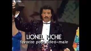 Lionel Richie Wins Pop Male Video - AMA 1985